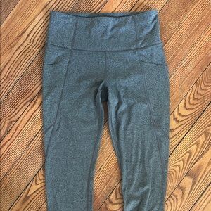 Athleta Gray High-Waisted Leggings